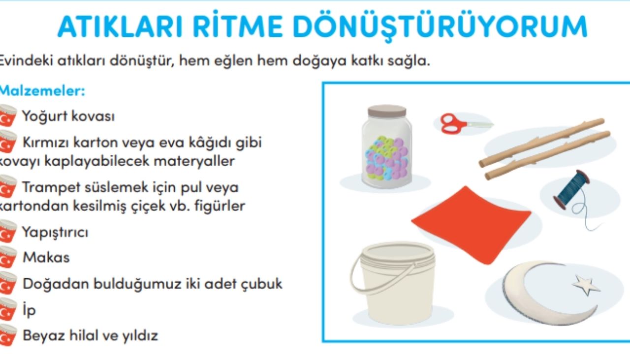 Atıkları Ritme Dönüştürüyorum Okul Uygulama